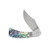 Finch Knife Co Snub Nose Framelock Folder Abalone Handle 154CM Clip Point Blade SN600