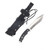 Cudeman Survival Fixed Blade Black-Gray Micarta 6in Satin N695 W/Sheath CUD125M