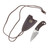 Cudeman Yoda Neck Knife Brown Juma W/White Liners N695 Spear Point W/ Sheath CUD200JM