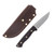 Lishen Knives Dakota Burgundy Canvas Handle LKDAKBURGCAN