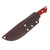 Lishen Knives Dakota Red Canvas Handle LKDAKRDCAN