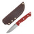 Lishen Knives Dakota Red Canvas Handle LKDAKRDCAN