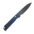 Kizer Begleiter 2.9 Folding Knife Matte DLC Ultra S35VN/Blue Aluminum KI3458.2CDA1