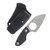 Kizer Nightjar Fixed Blade Knife Stonewash AUS-10/Gray Aluminum 1114A2
