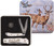 Remington Mule Deer White Smooth Bone Lockback and Peanut Folding Knife Gift Set with Collector Tin R15685