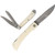 Remington Mallard Duck White Smooth Bone Lockback and Peanut Folding Knife Gift Set with Collector Tin R15686