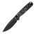 Wixco Drax II Folding Knife Black 14C28N Blade Grey Shredded Carbon Fiber Handle WX10-BNV