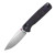 Wixco Drax II Folding Knife STN WSH 14C28N Blade Purple Shredded Carbon Fiber Handle WX10-ENV