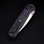 Wixco Drax II Folding Knife STN WSH 14C28N Blade Purple Shredded Carbon Fiber Handle WX10-ENV