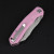 Wixco Axor Folding Knife Satin 14C28N Modified Sheepsfoot Blade Pink G10 Handle WX15-E