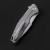 Ferramonster Aurora Rays Folder Hand Rubbed Satin M390 Blade Grey TI Handle