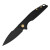 Ferramonster Aurora Rays Folder Black M390 Blade Black Titanium Handle