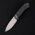 Ferramonster Spectrum Folder Hand Rubbed Satin M390 Black Marble Carbon Fiber