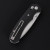 Ferramonster Spectrum Folder Stonewash 154CM Blade Black Canvas Micarta Handle FM23004CP - A