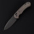 Ferramonster Spectrum Folder Black STN WSH 154 CM Blade OD Green Canvas Micarta Handle FM23004CP - D