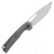 Ferramonster Ferrox Folder Hand Rubbed Satin M390 Blade Dark Matter Copper FatCabon Fiber-TI Handle FM23006 - D