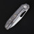 Ferramonster Xandros Folder Hand Rubbed Satin S90V Blade Tiger Stripe Pattern Flamed TI HandleFM23007-C