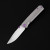 Ferramonster Kroma Folder Satin Elmax Blade Grey TI W/Purple Accents Handle