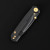 Ferramonster Kroma Folder Black STN WSH Elmax Blade Black Titanium Handle FM23008-D