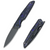 Ferramonster Urbangrip V2 Folding Knife DLC and Hand Rubbed Satin M390/Black Titanium with Blue Carbon Fiber Inlay FM23001-G