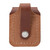 Zippo Lighter Brown Pouch W/ Loop and Brushed Chrome Lighter Combo ZP67011