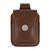 Zippo Lighter Brown Pouch W/ Loop and Brushed Chrome Lighter Combo ZP67011