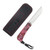 Jack Wolf Pioneer FixEDC Red Abalone Belt Satin S90V W/Black Paracord and Sheath