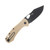 GiantMouse ACE Atelier Folding Knife PVD Elmax Blade Flat Brass Handle GMATELIER-FLAT-BRASS