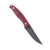 GiantMouse GMF2-P-R Fixed Blade PVD Finish- Red G10 Handle Black Leather Sheath