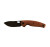 GiantMouse ACE Jagt Folding Knife PVD Elmax Blade Burlap Micarta Handle GMJAGT-BURLAP-PVD