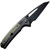 CIVIVI Sentinel Strike Button Lock Folding Knife Black Reverse Tanto/Green & Black