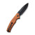 Sencut Slashkin Folding Knife Guibourtia Wood Handle Black D2 Drop Point Blade S20066-4