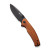 Sencut Slashkin Folding Knife Guibourtia Wood Handle Black D2 Drop Point Blade S20066-4