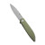 Sencut Bocll II Folding Knife OD Green G-10 Handle Gray Stonewashed D2 Blade S22019-4
