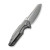 WE Knife Co Star Hawk Folding Knife Gray Titanium Handle Bead Blasted 20CV Blade WE21017-1