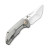 WE Knife Co Thug Folder Gray Hand Rubbed Titanium Handle Satin 20CV Blade WE2103A