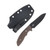 Hinderer Flashpoint Fixed Knife Black DLC Magnacut Sheepsfoot Blade Black G10 Handle KFPSHFDLCBK