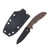 Hinderer Flashpoint Fixed Knife Black DLC Magnacut Sheepsfoot Blade Black G10 Handle KFPSHFDLCBK