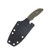 Hinderer Flashpoint Fixed Knife Black DLC Magnacut Sheepsfoot Blade OD Green G-10 Handle KFPSHFDLCOD