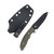 Hinderer Flashpoint Fixed Knife Black DLC Magnacut Sheepsfoot Blade OD Green G-10 Handle KFPSHFDLCOD