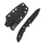 Hinderer Flashpoint Fixed Knife Black DLC Magnacut Sheepsfoot Blade FDE G10 Handle KFPSHFDLCFDE