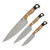 Benchmade Kitchen Cutlery 3pc Set Stonewash CPM-154, Maple Valley Richlite/Black G-10 BM400002