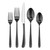 Cangshan Rain II Series 20 pc Brushed Black Flatware Set 10301434