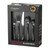 Cangshan Rain II Series 20 pc Brushed Black Flatware Set 10301434