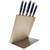 Cangshan Akka Series Royal Blue 6 pc Magnetic Knife Block Set Maple Block 10301861