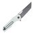 Grissom Knife and Tool Baby Zeus Linerlock Folding Knife Dark Stonewash/White G-10 GKTBZ-WG10-DSW