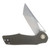 Grissom Knife and Tool Baby Zeus Linerlock Folding Knife Stonewash/OD Green Micarta GKTBZ-ODMIC-SW