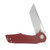 Grissom Knife and Tool Baby Zeus Linerlock Folding Knife Satin/Red Micarta GKTBZ-RMIC-SAT