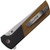 North Mountain Blade Chop 2 Button Lock Folder Amber Striped PEI Handle NMB2407PEIST