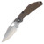 North Mountain Blade BBNM Framelock Folder Champagne Grid Titanium Handle NMB2521BZG
